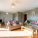 Large open plan living space in Curlew Cottage