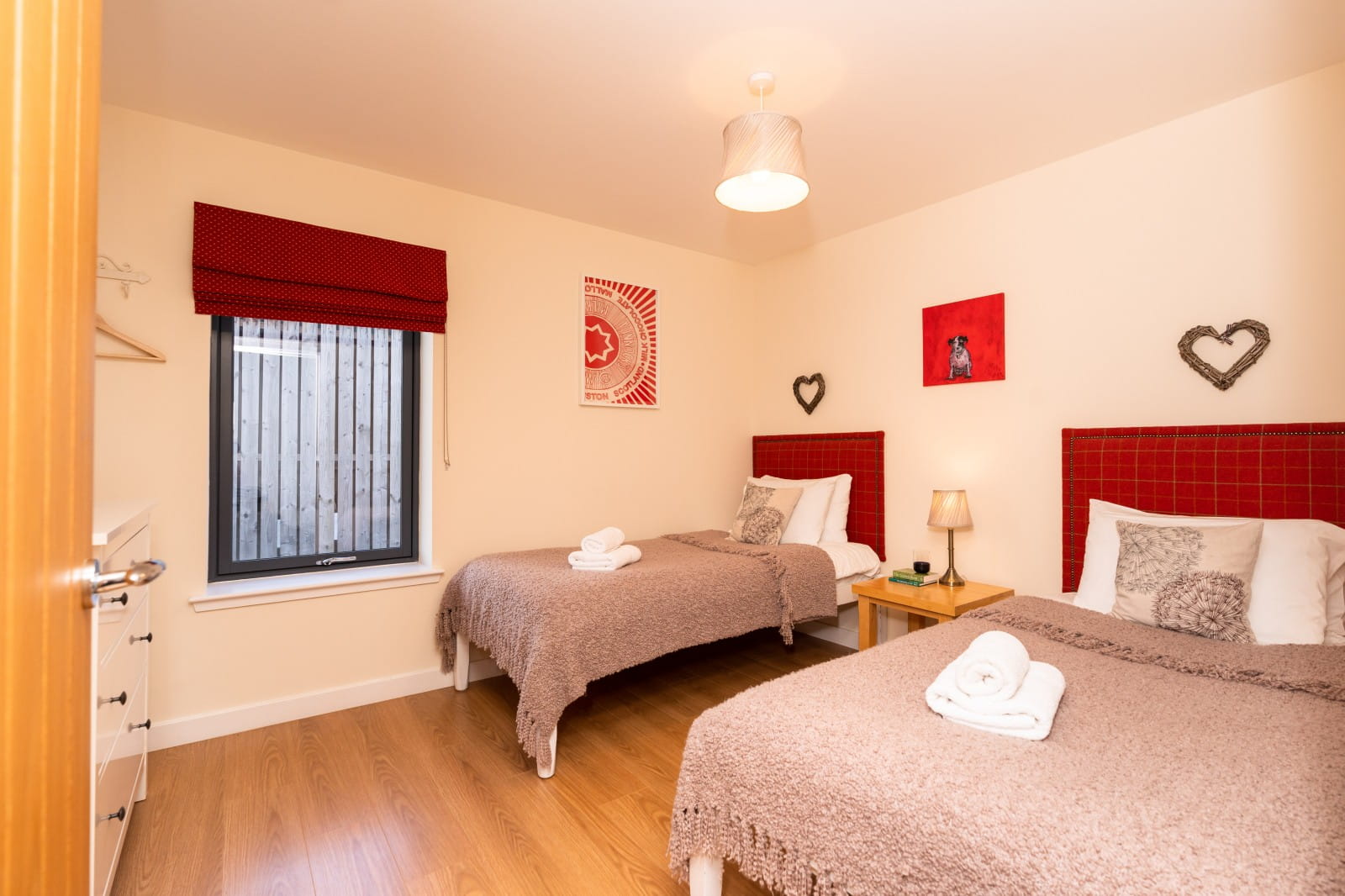 Ground floor accessible twin bedroom