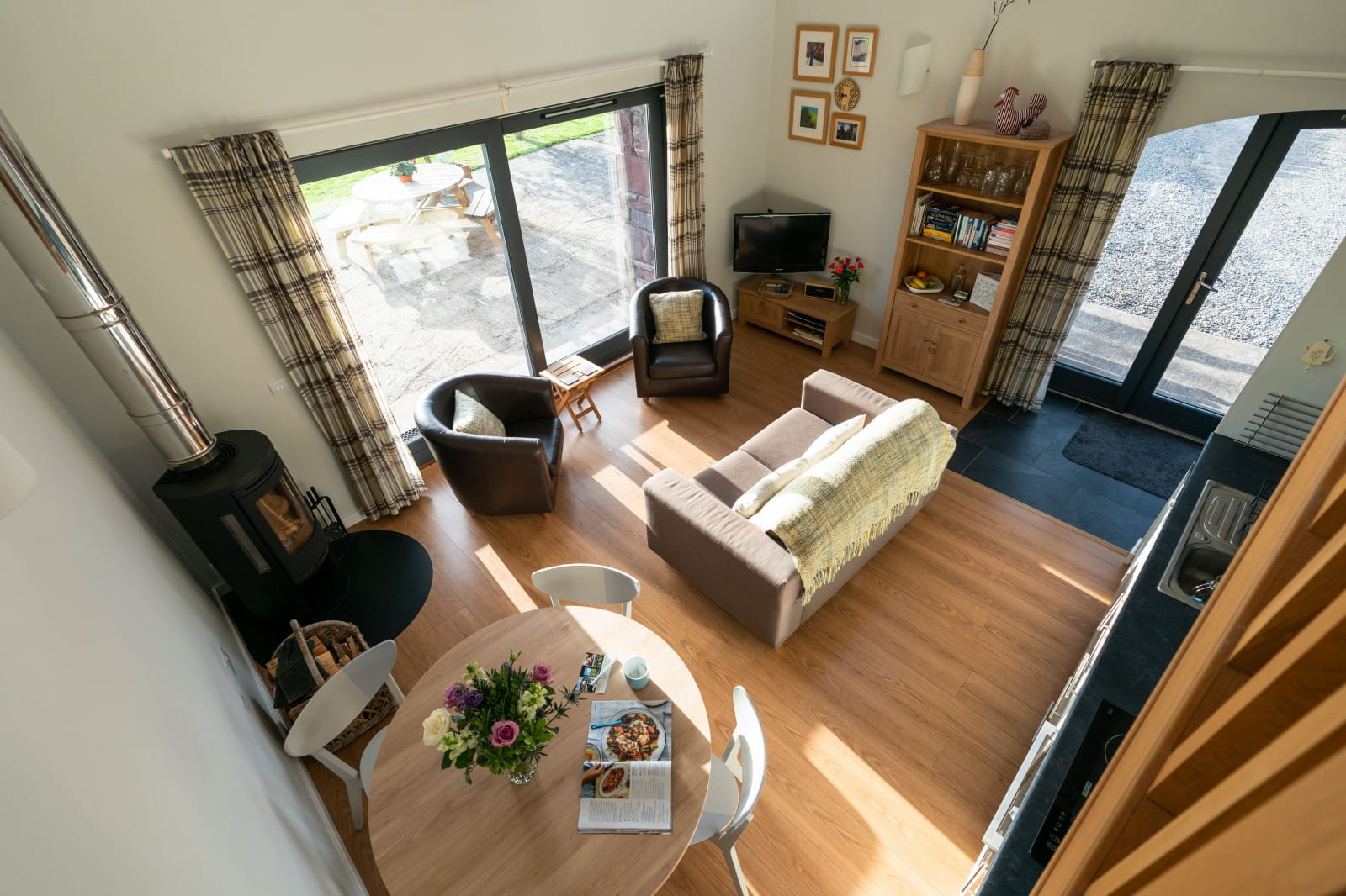 Double height space of the main living area